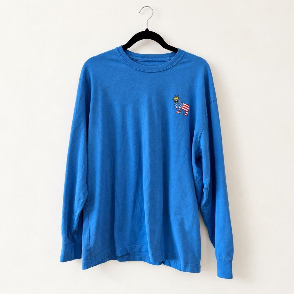 {GOAT USA} Freedom long-sleeve crewneck T-shirt, L